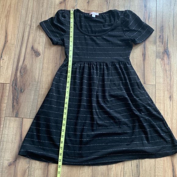 💜5 for $25💜Lux black silver striped dress no size - Picture 5 of 9